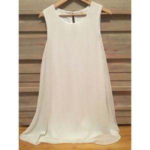 Dainty Hooligan white chiffon dress (M) a-line